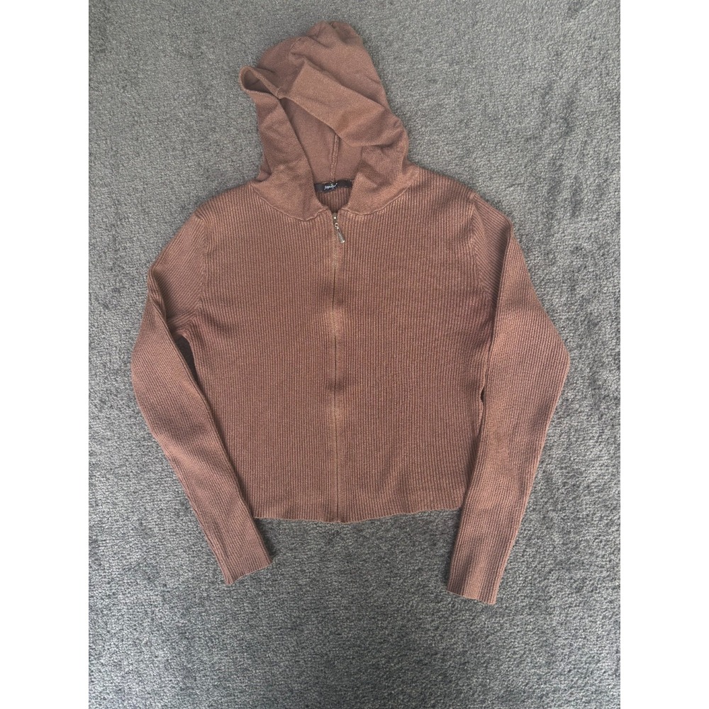 Papaya Hoodies Women's Size Small Brown Long Sleeve Full Zip Outdoor Classic Fit